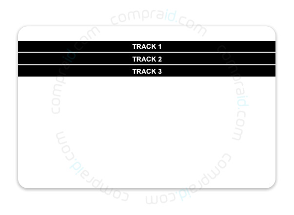 Tarjeta magnetica con tres tracks estándar iso para codificado