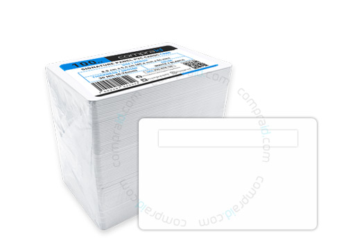 Tarjetas de PVC blancas calidad estándar con panel de firma