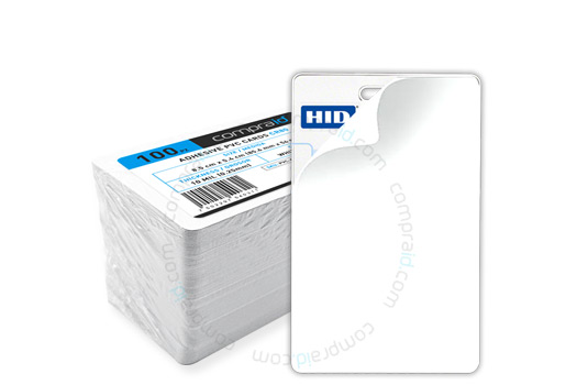 Tarjeta de PVC con adhesivo para uso en tarjetas de proximidad gruesas